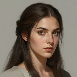 head and shoulders portrait of a barbarian, female, high fantasy, d & d, by luis royo, face details, extremely detailed, digital illustration