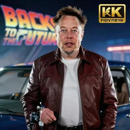 Elon Musk in Back to the Future (1985), 8k
