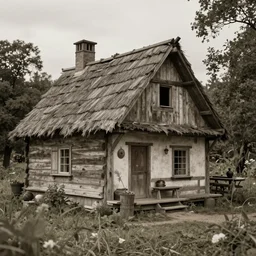 (((((1950s fairy tale gypsy cottage . muted colors.))))) by Jean-Baptiste Monge !!!!!!!!!!!!!!!!!!!!!!!!!!!