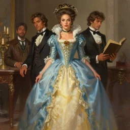 masterpiece concept painting of Olivia culpo as marie antoinette by christophe young, Siwoo Kim, MIhail Spil-Haufter, carlos ortega elizalde, digital art, artstation