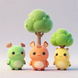 poket cute 3 d nature sprites, unreal engine 5, octane render, detailed, cinematografic, cinema 4 d, nvidia ray tracing graphics, artstation, greg rutkowski style