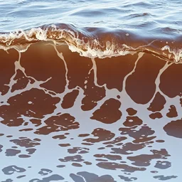 chocolate wave like ocean sea