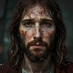 jesus christ from rusty lake : roots ( 2 0 1 6 videogame ), very detailed face