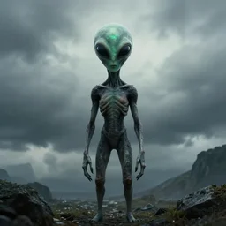 a medium - shot digital photo nature photography capturing a never before seen alien overcast lighting 2 0 1 8 photo from alien magazine