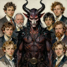 a portrait of the demon asmodeus. style by simon bisley, ismail inceoglu, wadim kashin, filip hodas, benedick bana, and andrew atroshenko