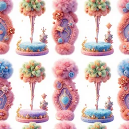 a seamless pattern of surreal, colorful, fluffy, elaborate, and detailed dance platform with dancers ; texture contract ; surrealism ; hyperrealism ; photorealism ; photorealistic ; surreal