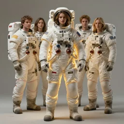 extremely detailed studio portrait hot woman space astronaut, full body, soft light, golden glow, diffuse lighting, fantasy, intricate, surrealism!!!!, highly detailed, lifelike, photorealistic, digital painting, artstation, illustration, concept art, smooth, sharp focus, by greg rutkowski, chris tulloch mccabe, valentina remenar and asher duran,