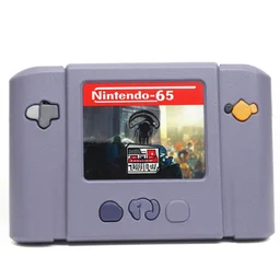 a photo of a nintendo 64 game cartridge