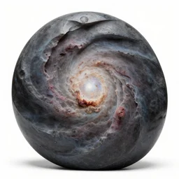 abstract carved sculpture of a nebula
