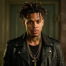 juice wrld in sons of anarchy very detailed 4k quality super realistic