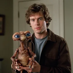 film still of Finn Wolfhard as Elliot in ET 1982