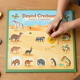 eyvind earle desert creatures game