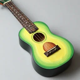 avocado ukulele painted by mati klarwein