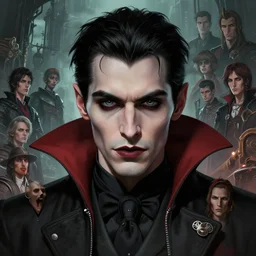 character concept art of a vampire, key visual, realistic shaded perfect face, fine details, dystopian environment and background, by stanley artgerm lau, wlop, rossdraws, james jean, andrei riabovitchev, marc simonetti, and sakimichan, trending on artstation