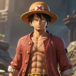 highly detailed portrait of luffy unreal engine fantasy art by greg rutkowski loish rhads ferdinand knab makoto shinkai