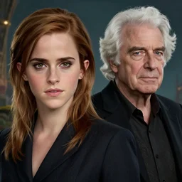 highly detailed portrait of emma watson and larry david, unreal engine, fantasy art by greg rutkowski