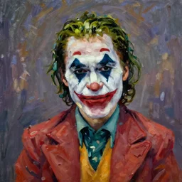 The Joker, Claude Monet (1910), oil on canvas, detailed brushstrokes