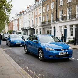 kensington avenue, blue cars