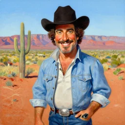 bob ross painting of arizona