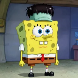 film still of spongebob squarepants as frankenstein's monster in frankenstein ( 1 9 3 1 ), coming to life, nickelodeon spongebob horror monster scene ( 1 9 3 1 )