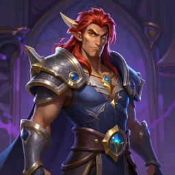 Portrait of a Hearthstone character mage paint concept Blizzard pixar maya engine on stylized background splash comics global illumination lighting artstation, HDstation, Cohesivestation, WellDrawedStation, PerfectEyesStation, PerfectFaceStation, PerfectArmsStation, PerfectBodyStation