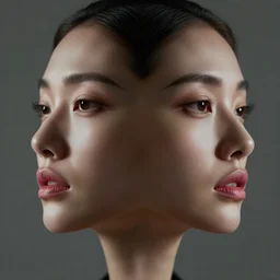 hight focus of a wonderful sweet wonderful symmetrical profile portrait of a lady with a clear skin, with a rose lips, daz, emotional, new concept art, new interpretation of portrait, new era, digital art, fine art, mix, great look, dramatic light, cinematic, artstation, octane render 8 k s 1