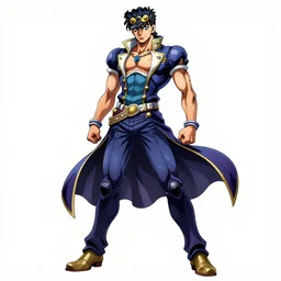star platinum stand of jotaro kudjoh, spirit, full size, jojo bizzare adventure, mandy jurgens style, artstation, masterpiece, detailed, illustration