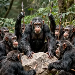The Rock killed by herd of pissed off chimpanzees holding spears