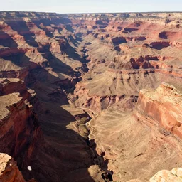 a depth map of a canyon