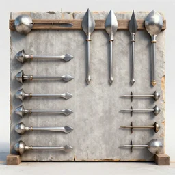 construction site list of martials 3 d render
