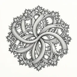 a fine - tip micron drawing of an infinite fractal, black ink, the artist is gilbert hernandez
