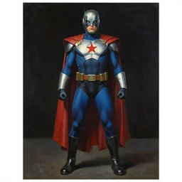 Magneto  fully costumed from the X-Men  painting by Gottfried Helnwein -9
