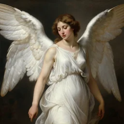 a female angel, realistic painting, classical painting, high definition, digital art, matte painting, very detailed, realistic