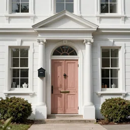 white house in zork i, boarded front door, mailbox, kitchen window ajar, highly detailed, intricate, 8 k