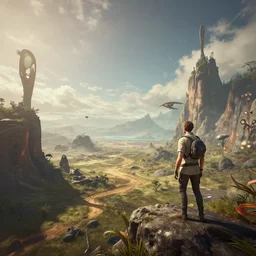 Beautiful alien landscape No Man's sky anton fadeev asher brown durand 8k resolution