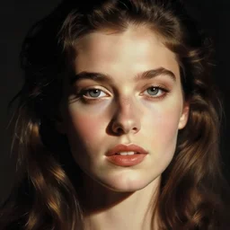 theres a star in her eyes and she knows it, portrait, by guido crepax