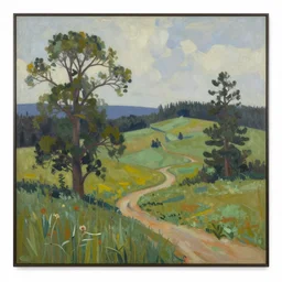 Richard Schmid style landscape painting by Richard Schmid
