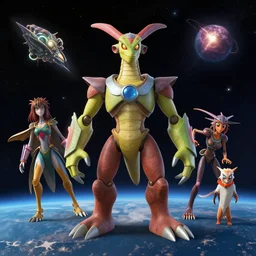 photo of bionicle in space