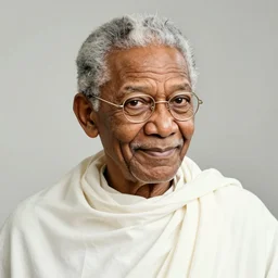 Ghandi as Morgan Freeman t