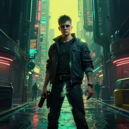 cyberpunk backstreets of a futuristic city madgwick lee