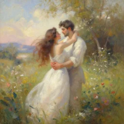 a beautiful romantic painting