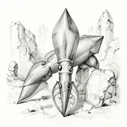 concept inks for block squid golaiath via mike ploog design in lifeless filthy with impobables by v finlay, alberto bontempi, shigeru komatsuzaki, wayne d barlowe, alex ross, enric torres, simon bisley & boris vallejo, hyper realism, cinematical, narrative light, muted colors, epic, hyper detailed, awe