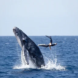 teaching a whale to jump out of its tail