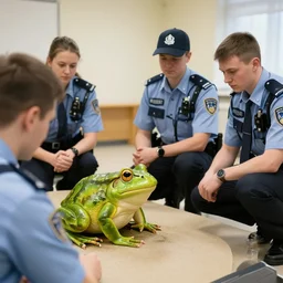 the killing of the frog ended the course of the two officer students to that place : unsuitable for leadership training southeastern finland's police have started a preliminary investigation, where the investigation titles are animal protection crime, nature protection crime and service crime. the police did not specify the number of suspects, but say that there were several of them