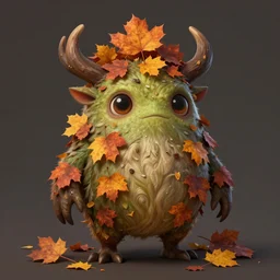 cute autumnal mandrake monster, d & d, fantasy, portrait, highly detailed, digital painting, trending on artstation, concept art, sharp focus, illustration, art by artgerm and greg rutkowski and magali villeneuve