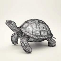 wire sculpture of a turtle