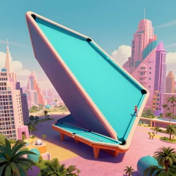 huge gargantuan angular dimension of infinite poolroom liminal spaces, buildings by escher and ricardo bofill. utopian landscape by roger dean. magical realism, surrealism, mallsoft, vaporwave, trending on artstation, shot from below, epic scale