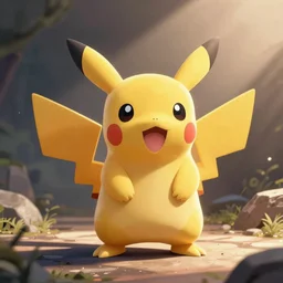 a sweet adorable pokemon. by ob. very cute. friendly. beautiful. digital render.