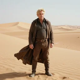 Guy Fieri in Dune, Arrakis, photo still, cinematic, cinestill 400t film