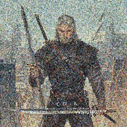 Witcher, big city background, artwork by Ben Templesmith, deviantart contest winner,